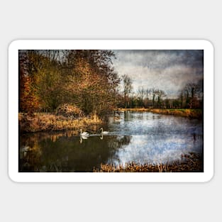 Winter Scene On The Kennet And Avon Sticker